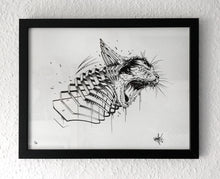 Load image into Gallery viewer, Silkcreen Print "Cattack"