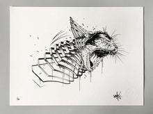 Load image into Gallery viewer, Silkcreen Print "Cattack"