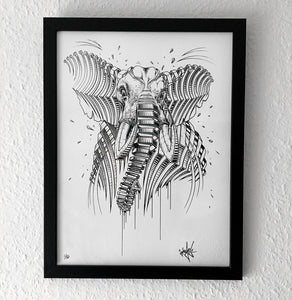 Silkscreen Print "Elephant Slice"