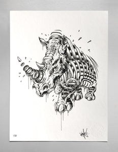 Silkscreen Print "Rhino Slice"